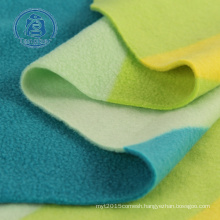 FDY both sides brush one side anti pilling printed micro polar fleece fabric for scarf